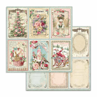 Stamperia Pink Christmas 6x6 Inch Paper Pack (SBBXS07)